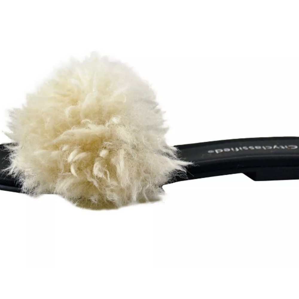 Black & Ivory Puff Slides, super comfy